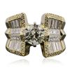 Image 1 : 18KT Yellow Gold 3.51ctw Diamond Ring