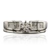 Image 1 : Platinum 1.01ctw Diamond Ring Wedding Set