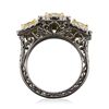 Image 3 : 14KT Two-Tone Gold 4.21ctw Diamond Ring