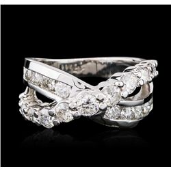 14KT White Gold 1.27ctw Diamond Ring