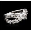 Image 2 : 14KT White Gold 1.27ctw Diamond Ring