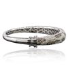 Image 2 : 14KT White Gold 2.40ctw Diamond Bangle Bracelet