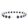 Image 3 : 14KT White Gold 22.99ctw Sapphire and Diamond Bracelet