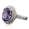 Image 2 : 14KT Two-Tone 2.01ct Tanzanite and Diamond Ring