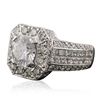 Image 2 : 14KT White Gold 5.79ctw Diamond Ring