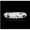 Image 2 : 14KT White Gold 8.03ctw Black Diamond Bracelet