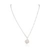 Image 2 : 14KT White Gold 1.57ctw Diamond Pendant With Chain