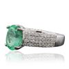 Image 2 : 14KT White Gold 1.99ct Emerald and Diamond Ring