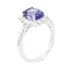 Image 3 : 14KT White Gold 1.80ct Tanzanite and Diamond Ring