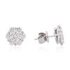 Image 2 : 14KT White Gold 1.68ctw Diamond Earrings