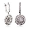 Image 2 : 14KT White Gold 2.48ctw Diamond Earrings