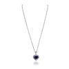 Image 2 : 18KT White Gold 4.80ct Tanzanite and Diamond Pendant With Chain