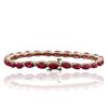 Image 2 : 14KT Yellow Gold 17.75ctw Ruby and Diamond Bracelet