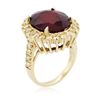 Image 3 : 14KT Yellow Gold 12.25ct Ruby and Diamond Ring