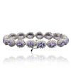 Image 2 : 14KT White Gold 11.20ctw Tanzanite and Diamond Bracelet