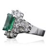 Image 2 : 14KT White Gold 2.36ct Emerald and Diamond Ring