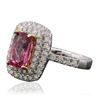 Image 2 : 14KT Two-Tone Gold 1.92ct Tourmaline and Diamond Ring