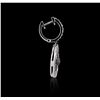 Image 2 : 14KT White Gold 4.22ctw Black Diamond Earrings