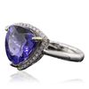 Image 2 : 14KT Two-Tone Gold 6.18ct Tanzanite and Diamond Ring