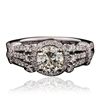 Image 1 : 18KT White Gold 1.44ctw Diamond Ring