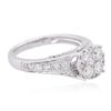 Image 2 : 14KT White Gold 1.12ctw Diamond Ring