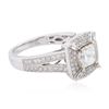 Image 2 : 18KT White Gold 1.56ctw Diamond Ring