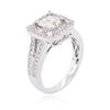 Image 3 : 18KT White Gold 1.56ctw Diamond Ring
