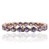 Image 2 : 14KT Rose Gold 15.24ctw Tanzanite and Diamond Bracelet