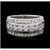Image 1 : 14KT White Gold 1.40ctw Diamond Ring