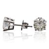 Image 2 : 14KT White Gold 1.98ctw Diamond Stud Earrings