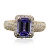 Image 1 : 14KT Yellow Gold 2.07ct Tanzanite and Diamond Ring