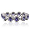 Image 2 : 14KT White Gold 24.72ctw Tanzanite and Diamond Bracelet