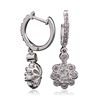 Image 2 : 14KT White Gold 1.36ctw Diamond Earrings