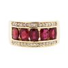 Image 1 : 14KT Yellow Gold 2.30ctw Ruby and Diamond Ring