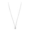Image 2 : 14KT White Gold 1.01ctw Diamond Pendant With Chain