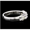 Image 2 : 14KT White Gold 1.38ctw Diamond Ring