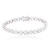 Image 1 : 18KT White Gold 9.67ctw Diamond Tennis Bracelet