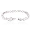 Image 3 : 18KT White Gold 9.67ctw Diamond Tennis Bracelet