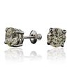 Image 2 : 14KT White Gold 4.37ctw Diamond Stud Earrings