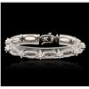 Image 1 : 14KT White Gold 3.09ctw Diamond Bracelet