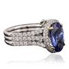 Image 2 : 14KT Two-Tone Gold 3.41ct Tanzanite and Diamond Ring