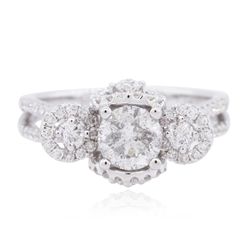 18KT White Gold 1.56ctw Diamond Ring