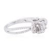 Image 2 : 18KT White Gold 1.56ctw Diamond Ring