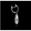 Image 2 : 14KT White Gold 1.81ctw Black Diamond Earrings