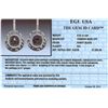 Image 3 : 18KT White Gold 8.56ctw Black Diamond Earrings