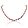 Image 1 : 14KT Yellow Gold 46.06ctw Ruby and Diamond Necklace