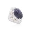 Image 2 : Sterling Silver 22.04ct Tanzanite Ring