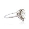 Image 2 : 14KT White Gold 0.96ctw Diamond Ring