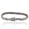 Image 2 : 14KT White Gold 9.19ctw Diamond Tennis Bracelet