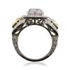 Image 3 : Platinum and 18KT Two-Tone Gold 5.15ctw Diamond Ring